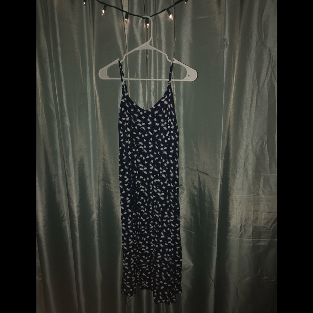 Navy blue dandelion dress